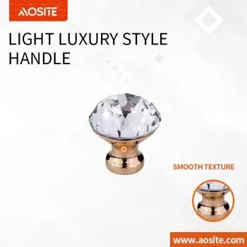 Single Hole Crystal Knob Kitchen Cabinet Handles: High-Quality by Leading Manufacturers 1