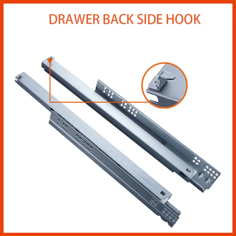 Undermount Drawer Slides Full Extension Hidden Damping Slide All Kinds of the Drawer AOSITE Br... 5