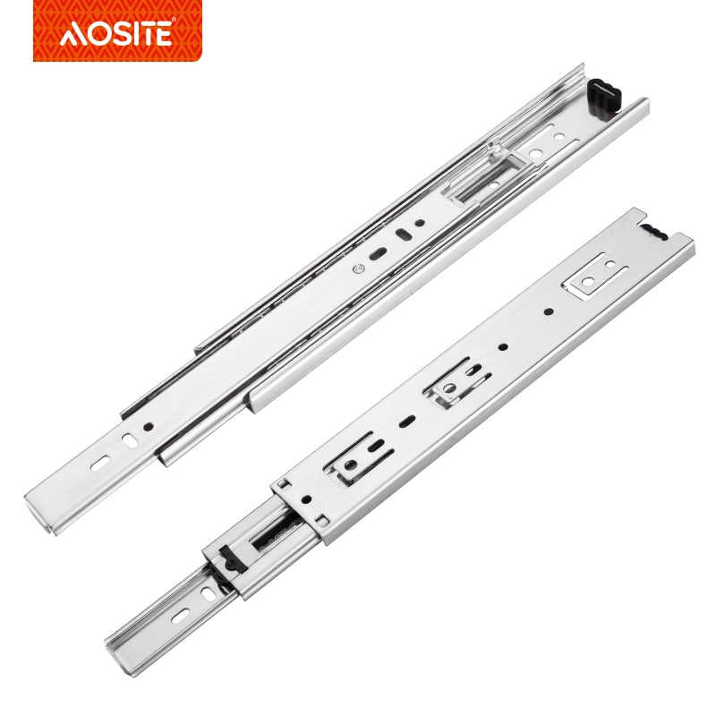 Diapositivas de rodamiento de bolas de tres pliegues para gabinete de cocina 1
