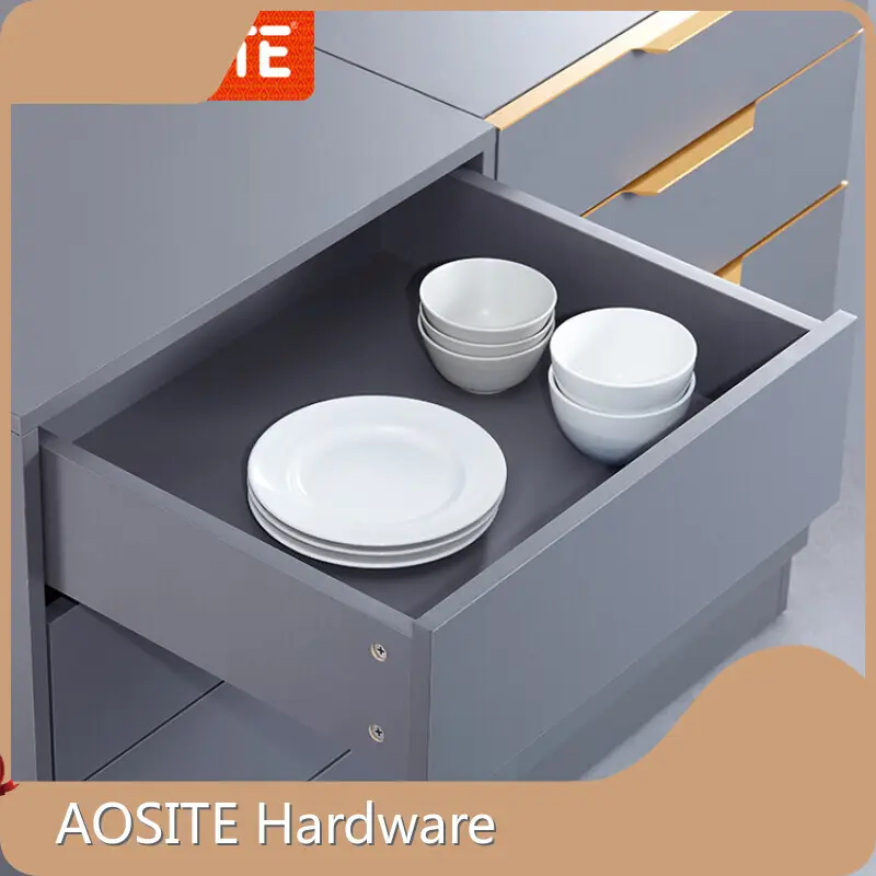Hot Undermount Drawer Slides Zinc Plated Steel Sheet AOSITE အမှတ်တံဆိပ် 1