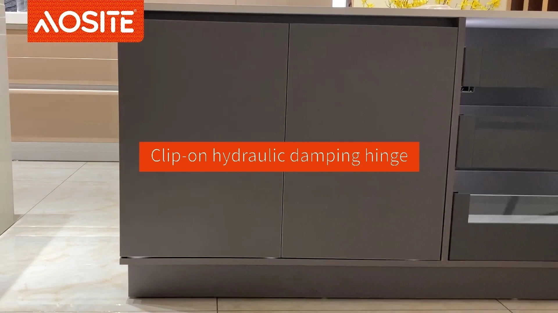 AOSITE A03 Kiinnitettävä hydraulinen vaimennussarana 1