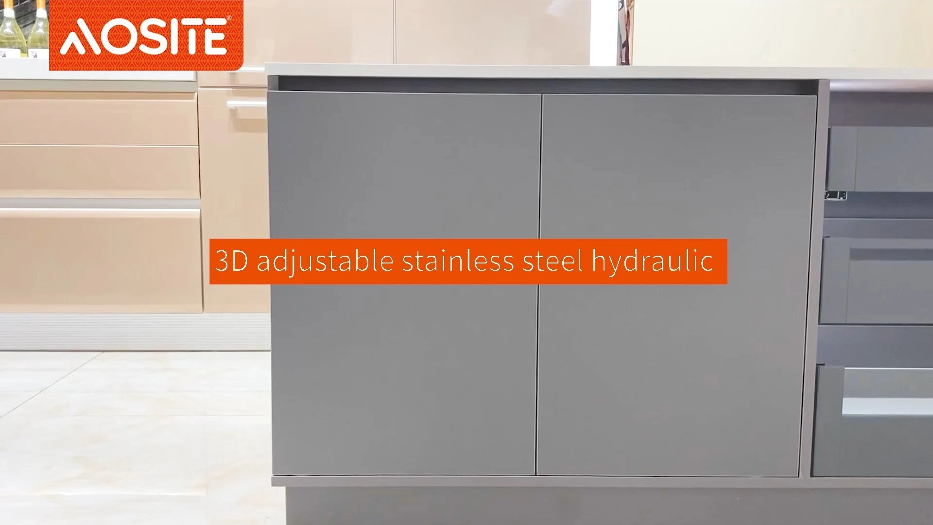 AOSITE AH6649 Stainless Steel Clip-on 3D Hinge Damping Hydraulic Adjustable 1
