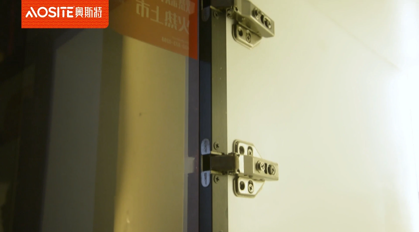 Bản lề giảm chấn thủy lực khung nhôm không thể tách rời AOSITE AQ88 1