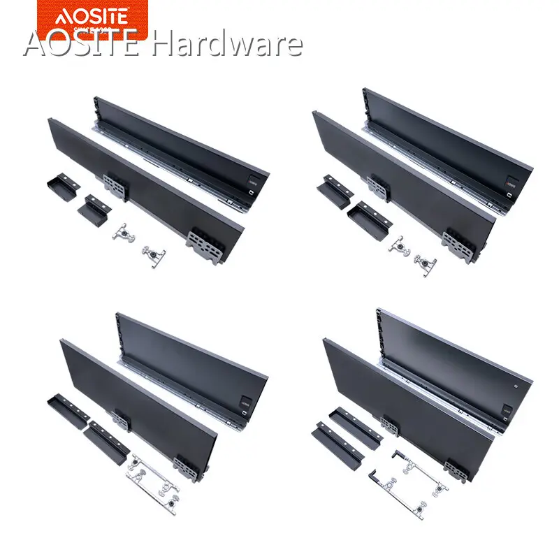 Push to Open Drawer Slides Metal Drawer Box Wholesale - AOSITE 1