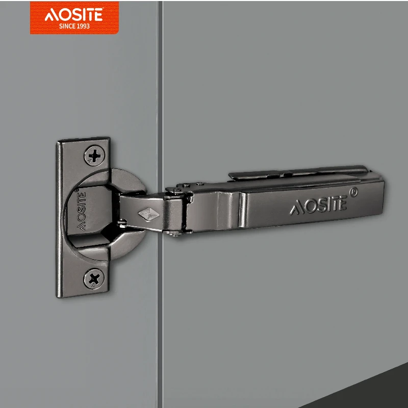 AOSITE AH10029 Slide On Ferburgen 3D Plate Hydraulic Cabinet Hinge 1